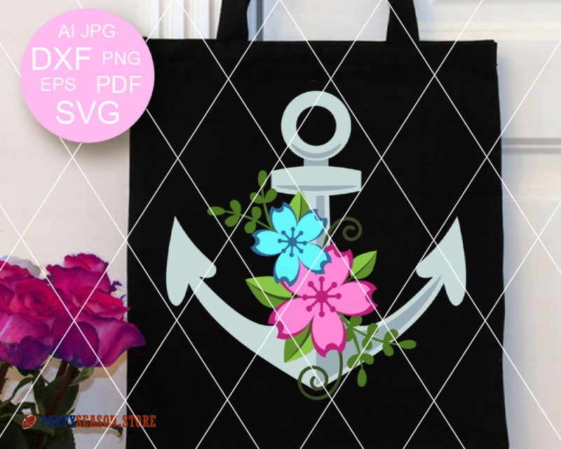 Download Anchor And Flowers PSD Mockup Templates