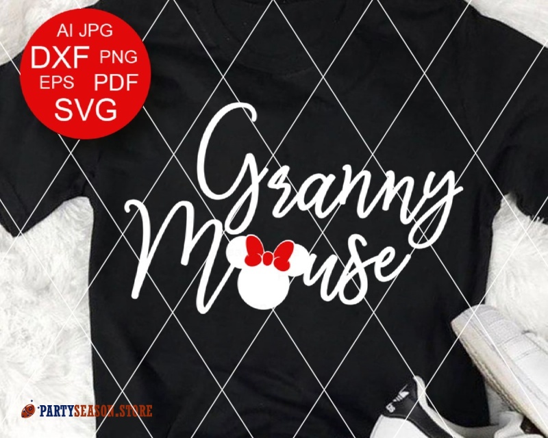 Granny Mouse Svg