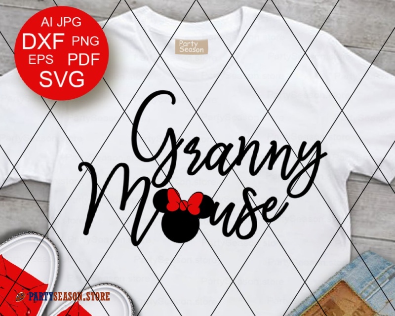 Granny Mouse svg