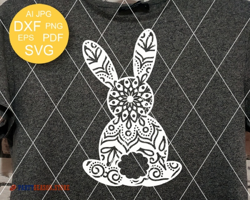 Bunny Zentangle Vector Files