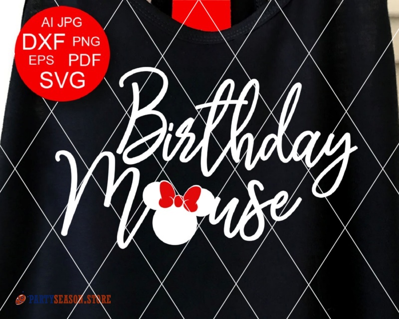 Download Birthday mouse Minnie svg