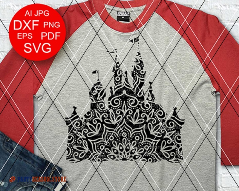 Free Free 230 Disney Castle Mandala Svg SVG PNG EPS DXF File