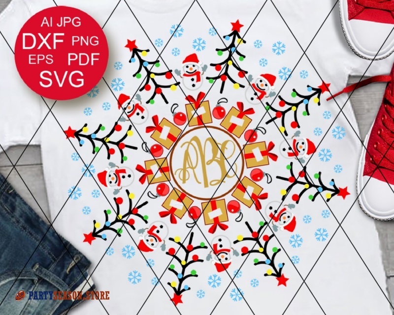 Download Christmas Monogram Svg