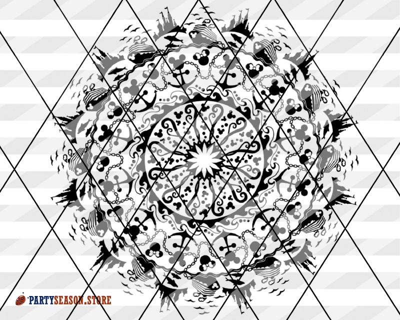 Download Mandala Disney Svg Design - Layered SVG Cut File