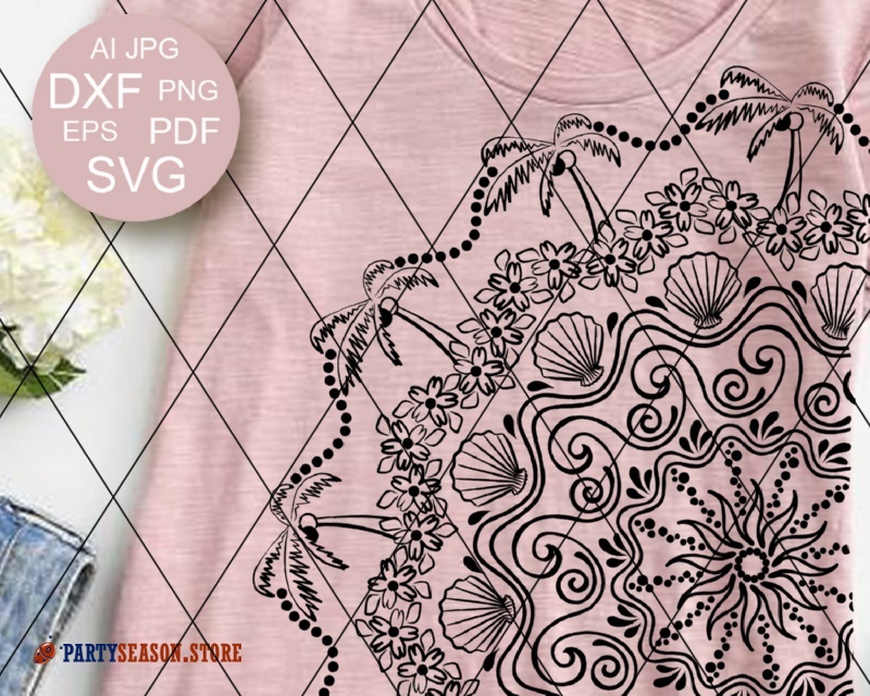 Download Hawaiian Mandala Svg PSD Mockup Templates