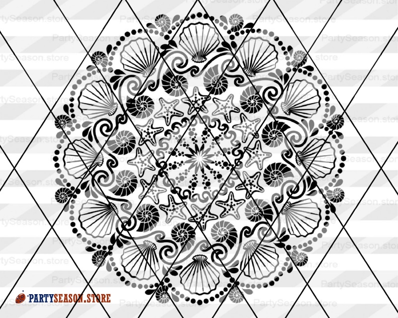 Download Seashell Mandala Svg