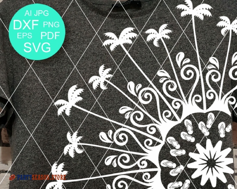 Download Summer Lace mandala svg