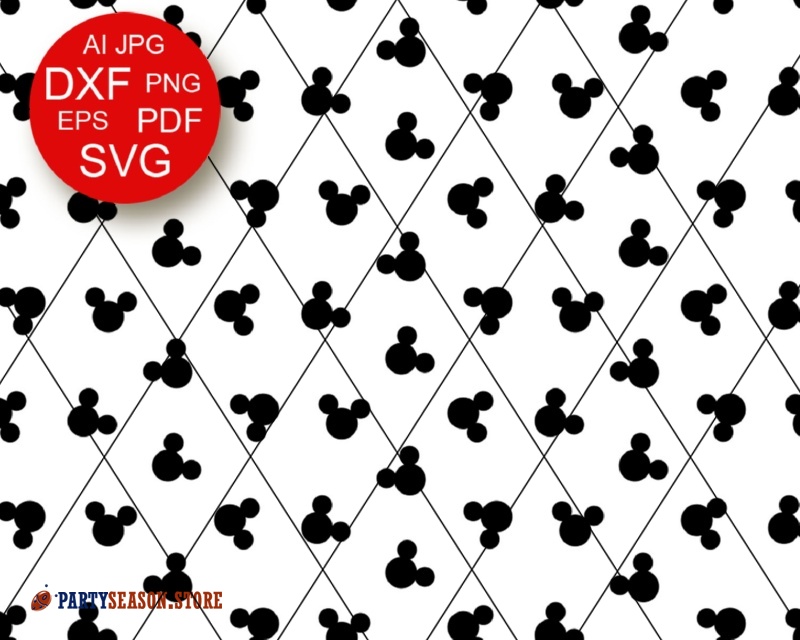 Disney Louis Vuitton Seamless Pattern SVG, Seamless Pattern Disney Vector, Disney Seamless Pattern PNG, DXF, EPS